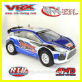 1/10th escovado carro RC, RC Rally carro, modelo carro de corrida